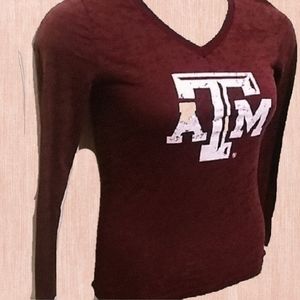 Maroon and White Texas A&M size S